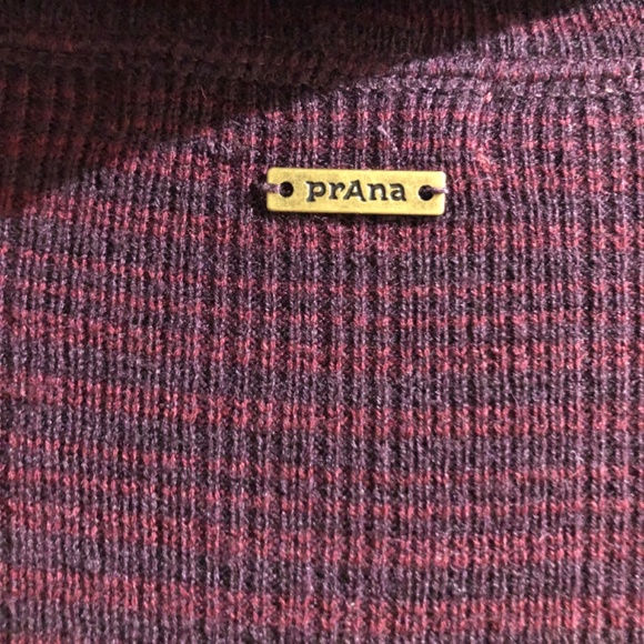 prAna Maroon Burgandy Cowlneck Sweater dress Size M Cozy - Picture 3 of 8